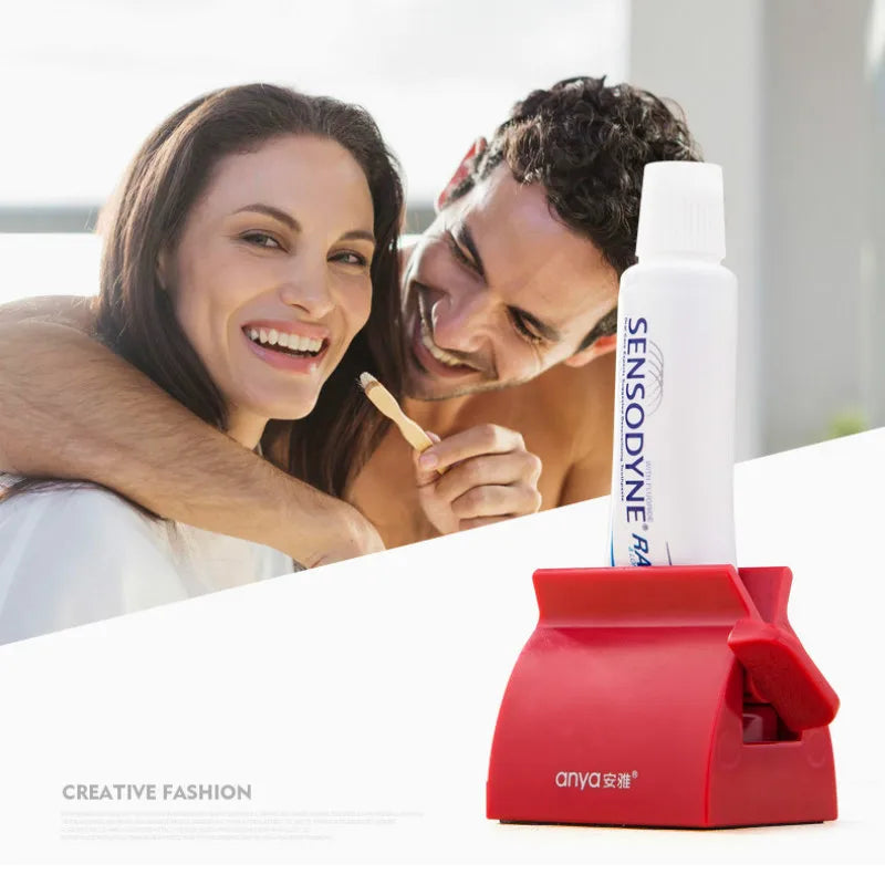 Automatische Zahnpasta Spender Zahnbürste Halter Wand Montiert Zahnpasta Squeezer Roll Rohr Squeezer Badezimmer Zubehör Set
